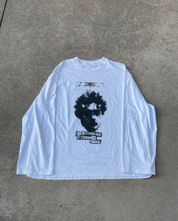 MLK Long Sleeve Distressed